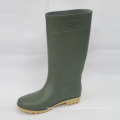 PVC botas de lluvia (verde superior / amarillo Sole). Zapatos De Trabajo